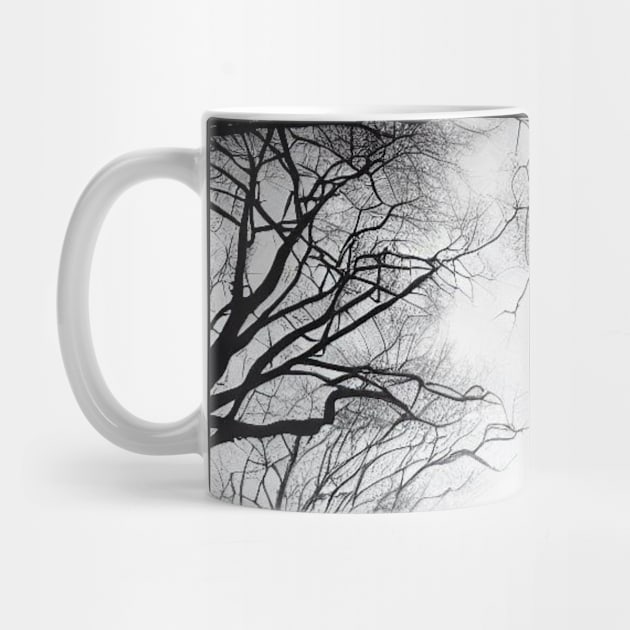 Whispering Trees Silhouette in Mist by vk09design